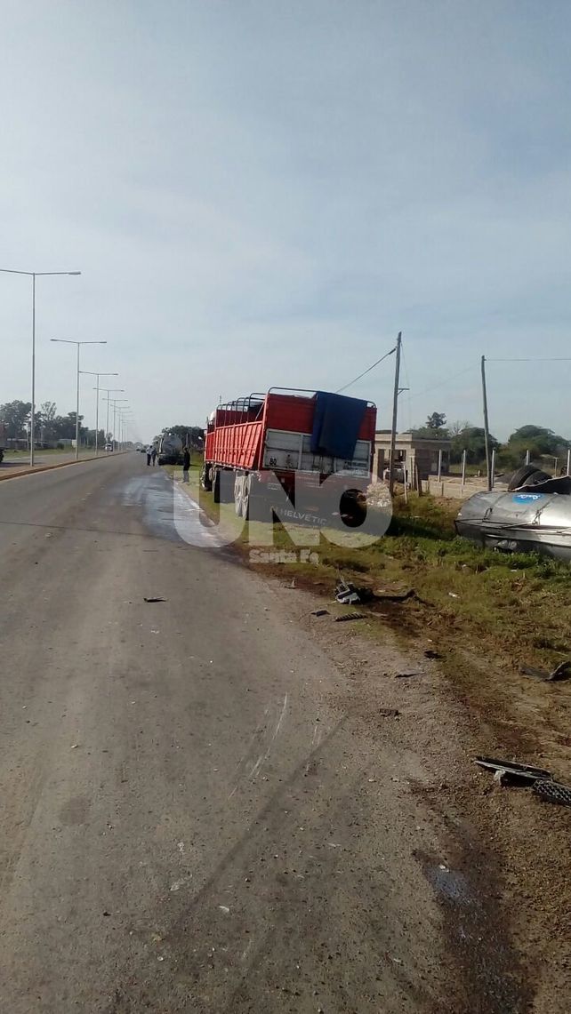Chocaron tres camiones en la Ruta Nacional 19