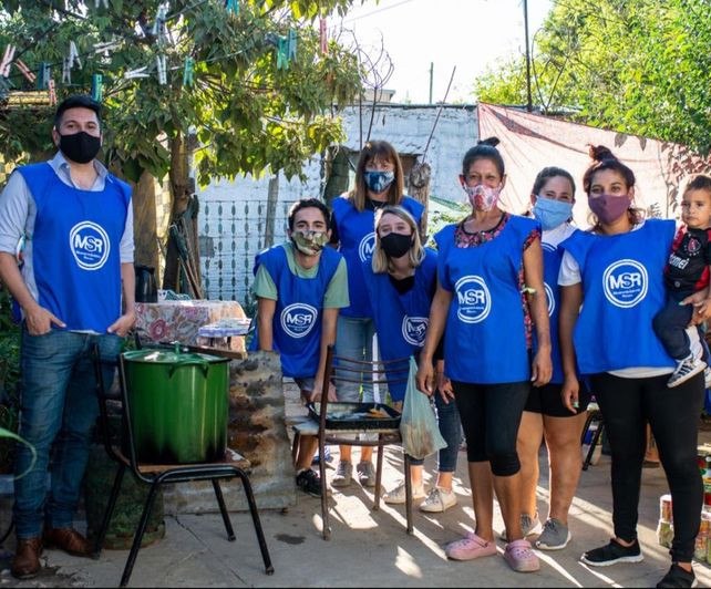 Integrantes del Movimiento Solidario Rosario.