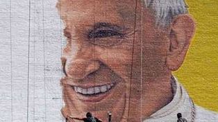En Nueva York preparan un mural para recibir al Papa Francisco