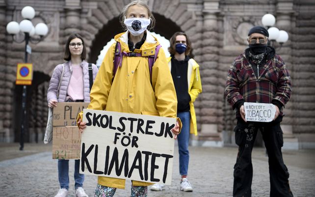 La activista climática sueca Greta Thunberg