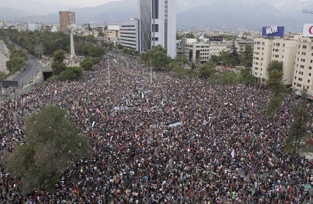 Un millón de personas se movilizaron en Chile.