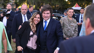 Romina Diez junto a Milei: Hacía décadas que no venía un presidente para esta fecha a Santa Fe