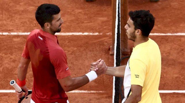 La frase de Cerúndolo sobre la supuesta lesión que acusó Djokovic