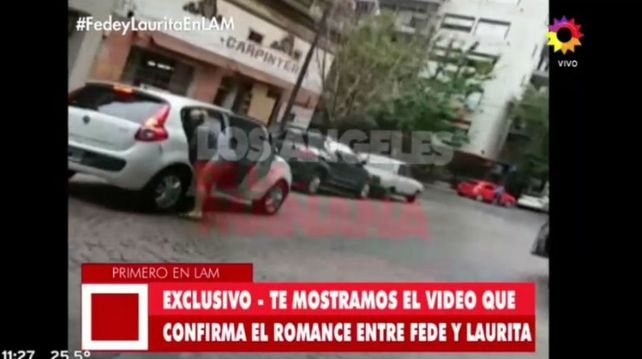 Laurita Fernández visitó varias horas a Fede Bal en su departamento en Carlos Paz