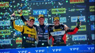 El podio del Top Race en Paraná.