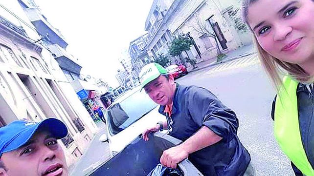 Recolectora: Solange Zanandrea junta todos los días la basura domiciliaria