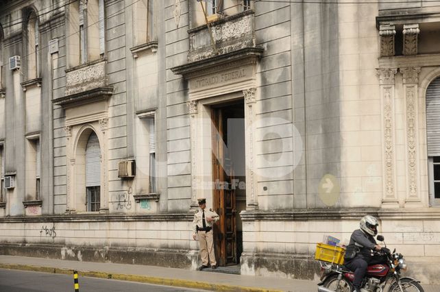 Indagatoria. Esta mañana se realizó la audiencia en el estrado federal del sur de la ciudad.&nbsp;