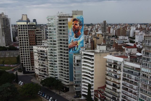 Un mural vasco hecho en Rosario es celebrado a miles de kilómetros, en su tierra