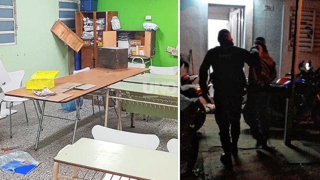 El joven fue atrapado dentro de la escuela y ya había arrancado un ventilador empotrado