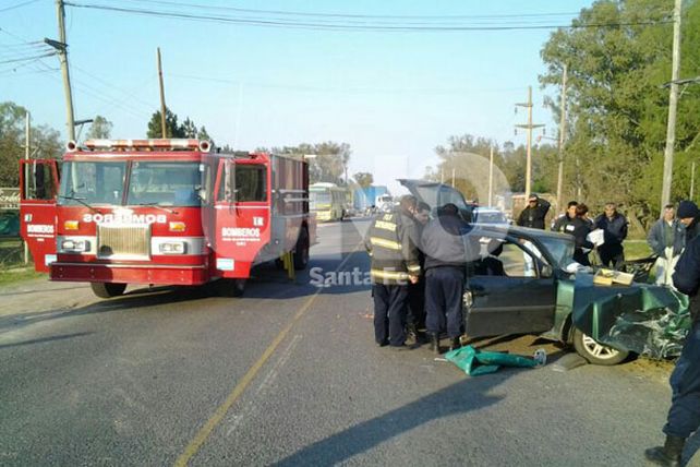 Fuerte accidente de tránsito sobre la ruta 1