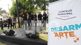 Los jóvenes participaron de una jornada dedicada al Desarm-arte
