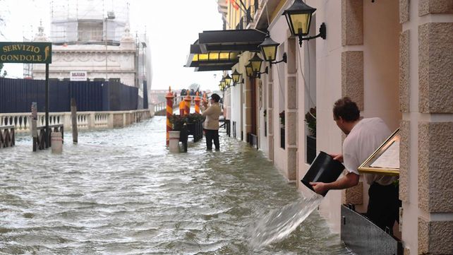 Las peores inundaciones en la última década en Venecia