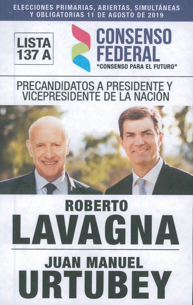 Cuáles son las diez fórmulas presidenciales que se presentan en las Paso