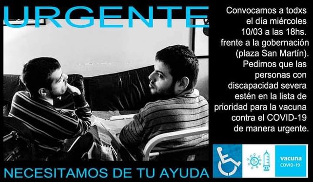 Fluer con el que los padres de Gregorio y Octavio convocan a la concentraciópn de mañana a las 18 frente a Gobernación.&nbsp;