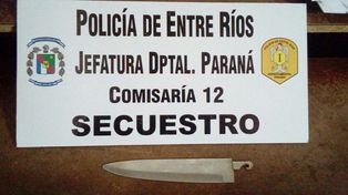 Amenazó a una mujer con una hoja de cuchillo para robarle