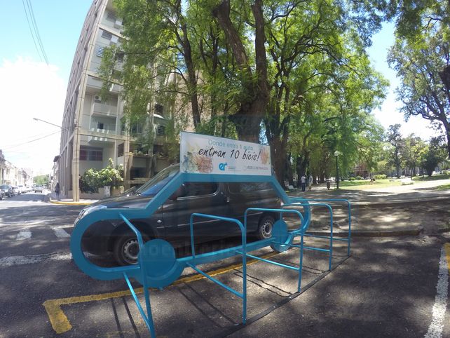 Hoy el estacionamiento desierto. Foto UNO.&nbsp;
