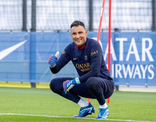 Histórico. El legendario arquero Keylor Navas arregló su llegada a Newells.