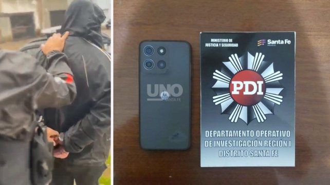 El hombre detenido tras el allanamiento