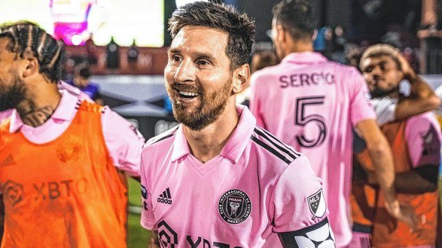Lionel Messi se mostró feliz por el nuevo triunfo de su equipo.