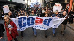 La Coad, en la antesala de una nueva movilización. El gremio quiere rediscutir salarios.&nbsp;