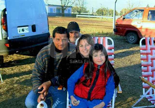 Sus papás. Uno de sus últimos recuerdos