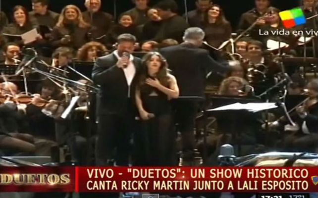Lali Espósito y Ricky Martin juntos en el escenario