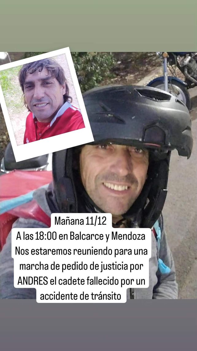 Marcha para pedir justicia por la muerte del cadete atropellado en el túnel Celedonio Escalada