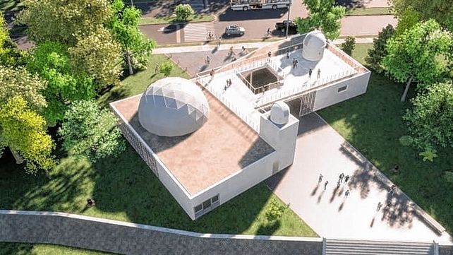 Las obras del Observatorio del Code en la costanera de la ciudad.