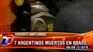 Brasil: siete muertos al desbarrancarse micro donde iban jubiladas argentinas
