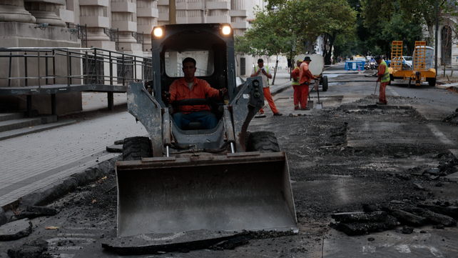 Continúan los trabajos en calle Santa Fe
