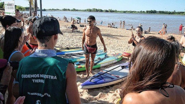 Deportistas realizaron una jornada de conciencia ambiental y limpieza.
