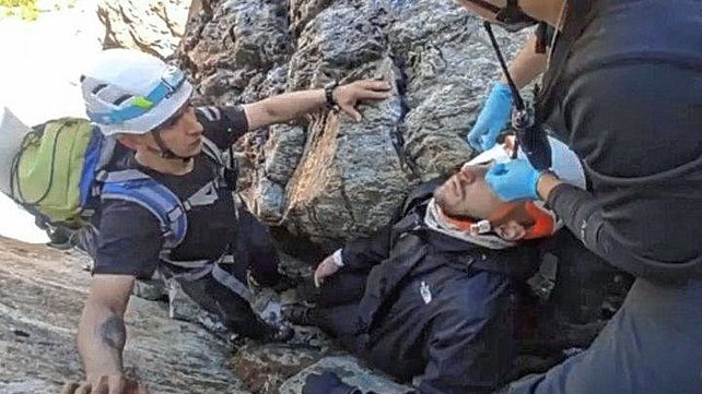 El joven turista israelí fue rescatado tras la caída a una grieta cerca de un glaciar en Ushuaia