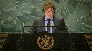 Javier Milei habla ante la ONU