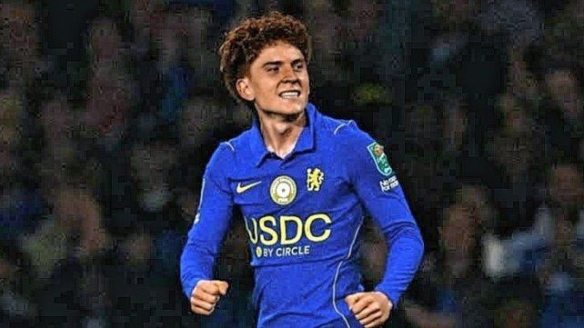 Valentín Barco marcó su primer gol con la camiseta de Chelsea.
