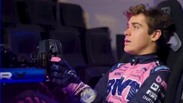 Franco Colapinto realizó la presentación del circuito de Barcelona en castellano.
