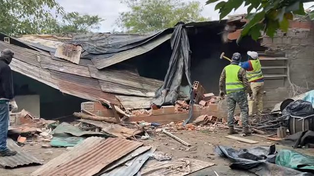 El búnker fue destruido este viernes a la mañana.