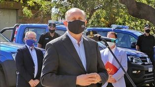 Seguridad: Omar Perotti afirmó que hay más patrulleros 