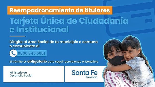 Reempadronamiento de los titulares de la Tarjeta de ciudadanía&nbsp;