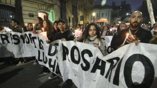 Rosario reclamó por los trabajadores de la salud en la Marcha de Velas