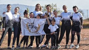 Las representantes de volteo de la entidad de Paraná.
