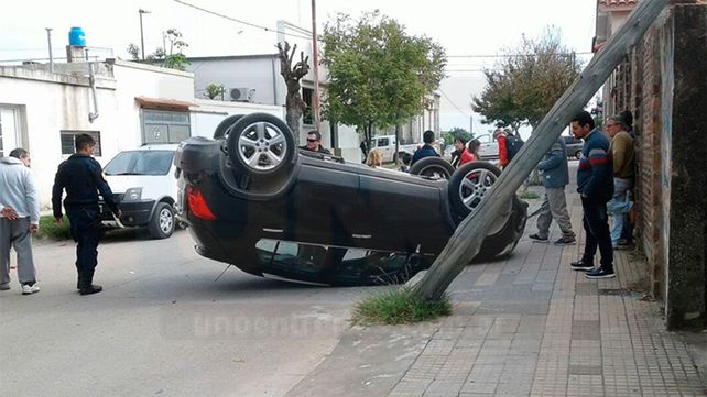Ciudad Blanca. La conductora terminó en el hospital local. 
