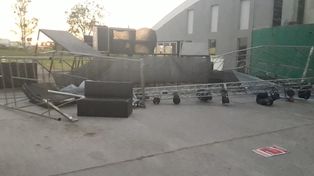 Cayó una estructura de sonido en un boliche de Vera y dejó nueve heridos