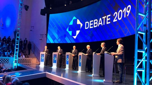 El debate que se realizó entre los candidatos para las elecciones presidenciales de 2019.