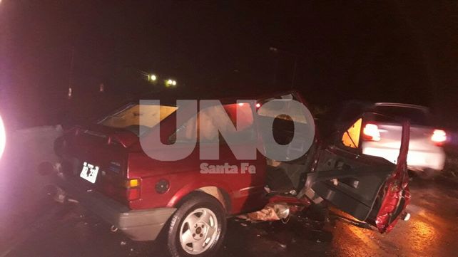 Ruta provincial 70: choque frontal y mortal a altura de uno de los puentes aliviadores