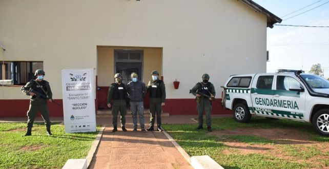 Hernán Ismael C. fue apresado el jueves por Gendarmería en la provincia de Corrientes