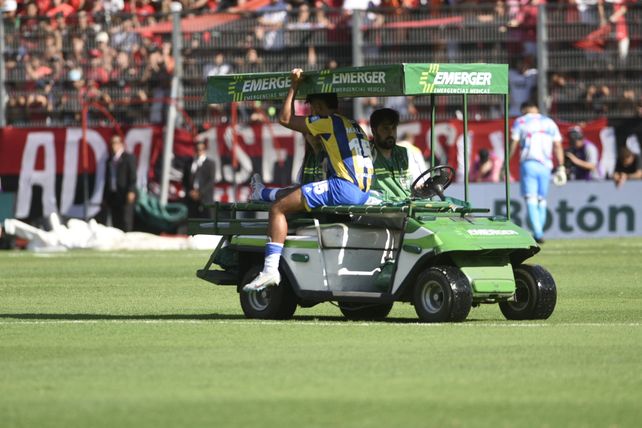 Mallo se desgarró en el clásico que Central ganó en el Parque. Por esa lesión se perdió cinco partidos.