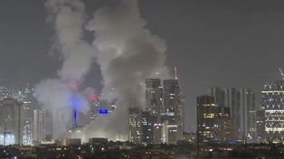 Un misil iraní cae sobre el centro de la ciudad de Tel Aviv.