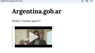 La página oficial de Argentina fue hackeada este miércoles por la noche.