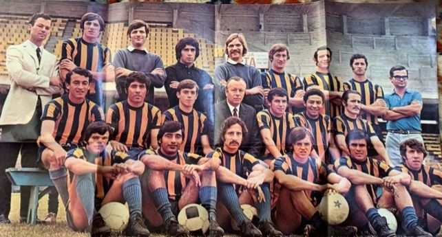 Un joven Francisco Aparicio (primero arriba a la derecha) junto al plantel de 1970 que dirigía Angel Tulio Zof.