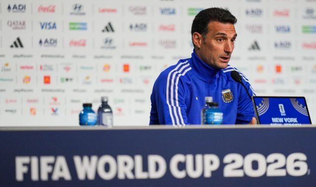 Lionel Scaloni arrancó la conferencia con firmeza
